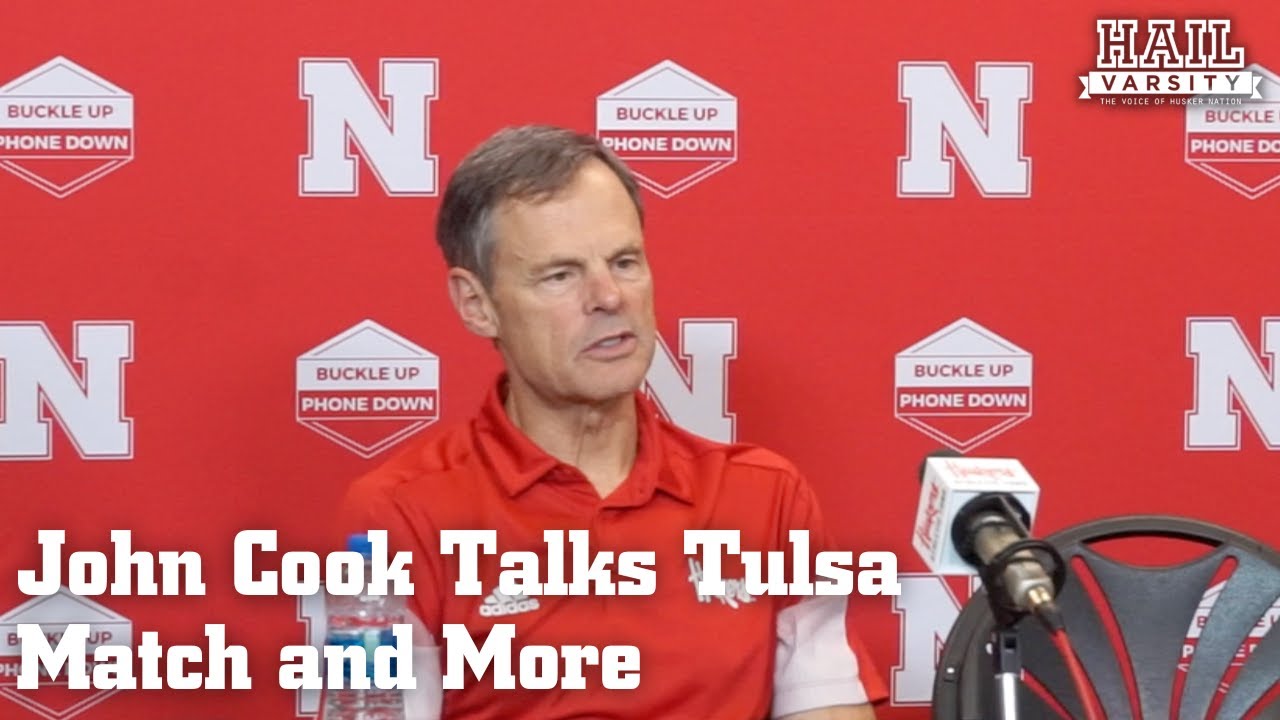 Nebraska Volleyball: John Cook Talks Tulsa Match And More - YouTube