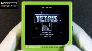 Tetris for ModRetro Chromatic Handheld Gameplay