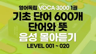 [영어독립 VOCA 3000 1권] 출퇴근길에 기초 단어와 뜻 완전 정복하기