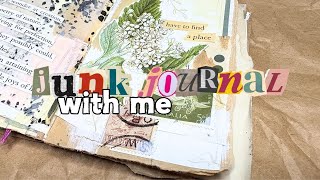 Junk journal with me! Neutral palettes and chatting about art styles 🌟 Junk Journal January 2025