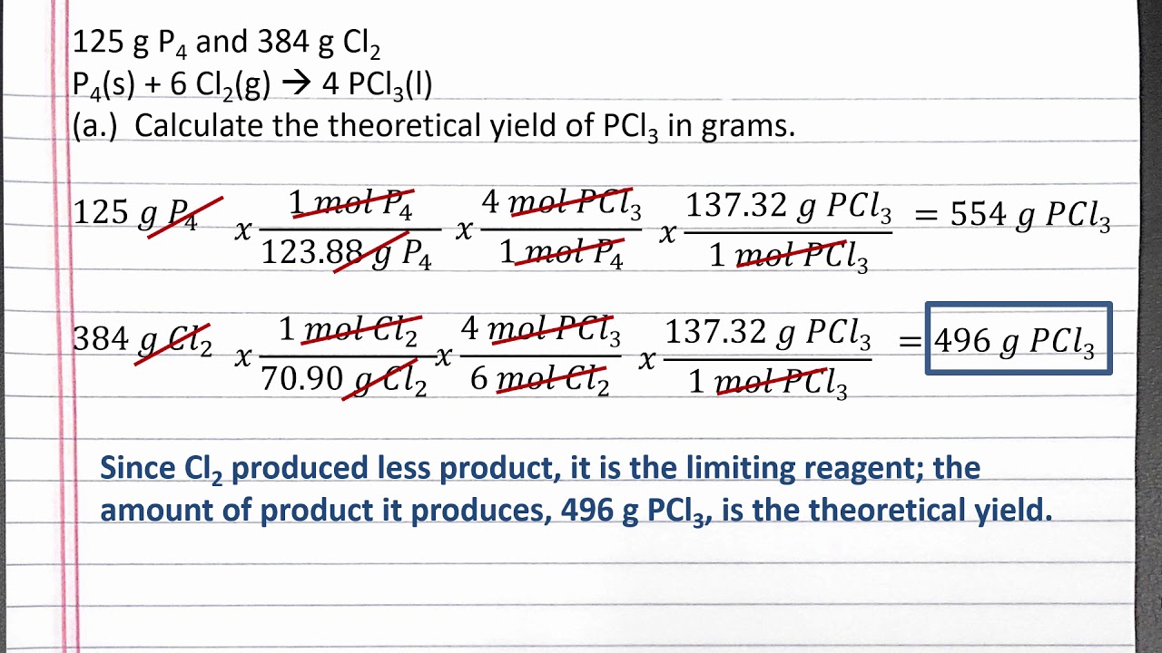 CHEM 101: Dimensional Analysis Limiting Reagent, Theoretical Yield ...