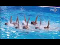 artistic swimming olympic qualifier usa s most complex lift landing ever