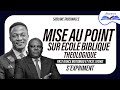 MISE AU POINT SUR ÉCOLE BIBLIQUE THÉOLOGIQUE | PAST GRACE MUTOMBO ET PAST LIFOKO DU CIEL S'EXPRIMENT