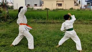 TAIKYOKU SANDAN/YONDA & GODAN KATAS ||#karate #shotokan #shortvideo #wkf #kata #karatedo #katakata🔥🔥