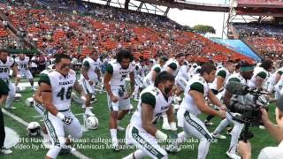 2016 Hawaii Bowl: Hawaii college football team performs haka dance - Meniscus Magazine