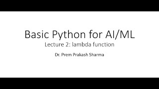 Mastering Python Basics: lambda function Explained