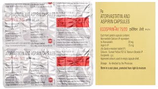 Ecosprin-AV 75 Capsule | Aspirin + Atorvastatin | हार्ट अटैक और एनजाइना में काम आने वाली दवाई