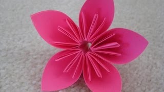 How to Make an Origami Kusudama Flower