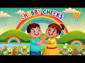 Chubby Cheeks, Dimple Chin Nursery Rhyme | Kids Song! @RihanRhymesandFun