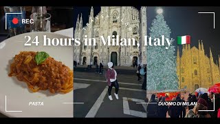 24 Hours in Milan: Duomo, Italian Food \u0026 City Exploration | Travel Vlog 🇮🇹 #MilanTravel  #ItalyVlog