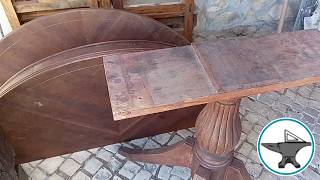 Fantastic transformation of this table that was going to be thrown away