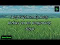 MAGHINTAY KA LAMANG LYRICS | TED ITO