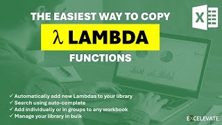 The Easiest Way to Add Excel Lambdas to All Your Workbooks