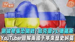 劍拔弩張恐開戰!烏克蘭vs.俄羅斯YouTuber圖解兩國千年來歷史糾葛｜TVBS新聞｜擠看看