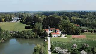 Vue aérienne de la Fondation Folon