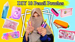 DIY 10 Homemade Pencil Pouch / different types of Pencil box Ideas👝✏️📏