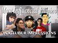 Most Influencial FILIPINO YouTuber IMPRESSIONS | Cong TV, Wil Dasovich, Senpai KAZU, etc.