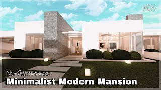 BLOXBURG | Minimalist Modern Mansion | No-Gamepass | House Speedbuild