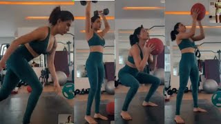 SAMANTHA RUTH PRABHU LATEST WORKOUT | samantha workout in gym | samantha workout video | #samantha