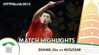 WTTC 2015 Highlights: ZHANG Jike vs MIZUTANI Jun (1/4)