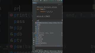 Returning Multiple Values in Python | Logic First Tamil | #Shorts