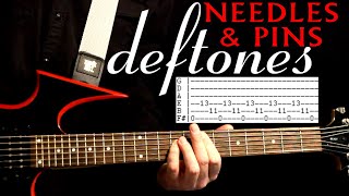Deftones Needles and Pins Guitar Lesson / Guitar Tabs / Guitar Tutorial / Guitar Chords / Cover