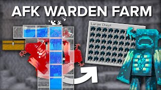 Minecraft Easy Warden Farm - 300+ Sculk Catalyst Per Hour