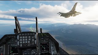 F-16C OVER SYRIA | FLIGHT IN ECHELON FORMATION | DCS 2024