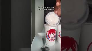 Wendy’s Pink Frosty Taste Test and HONEST review #shorts #wendys #frosty