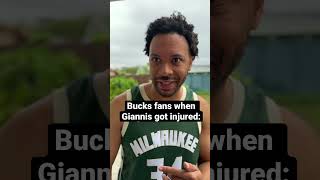 Bucks fans when Giannis got injured #FearTheDeer