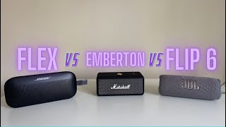 Bose Sound link Flex vs Marshall Emberton vs JBL Flip 6: Best bluetooth speaker?