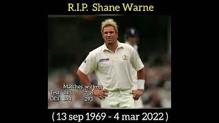 RIP Shane Warne | Australian legend Shane Warne passed away | #shorts #shanewarne #cricket