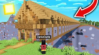 Encontramos una CASA GIGANTE que une 2 MUNDOS de MINECRAFT 1.17! 😱