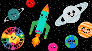 Baby's 1st Space Adventure: Baby Sensory Fun - Colourful Rockets & Planets - Hig
