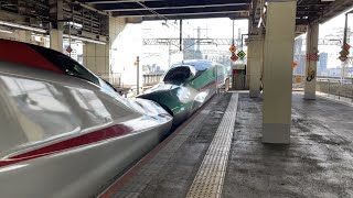 E5系はやぶさ18号+E6系こまち18号東京行き発車 大宮駅