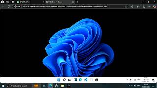 Windows 11 clone using HTML, CSS, JavaScript