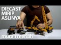 Review Mainan DIECAST Traktor Excavator Crane Roller dan Forklift