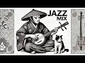 Jazz & Shamisen | Vigorous Japanese Melodies & Jazz Blend for Productivity | With Japanese Cat