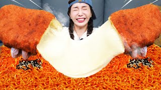 SUPER 🧀 직접 만든 대왕 치즈스틱 불닭볶음면 까지 먹방 \u0026 레시피 ! Giant Cheese Stick Challenge Recipe Mukbang ASMR Ssoyoung