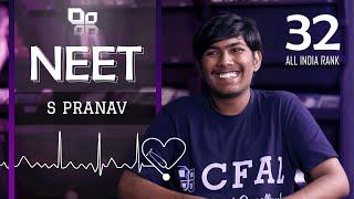 Interview with the NEET \u0026 KVPY Topper at CFAL | S Pranav - AIR 32 - NEET | CFAL Mangalore