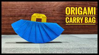 Origami Carry Bag | Origami Bag | Origami tutorial | Paper craft