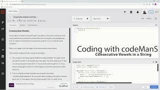 Codewars 7 kyu Consecutive Vowels in a String Javascript