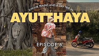 09. Solo Travel in Thailand 🇹🇭 Pt. 6 [From Bangkok to Ayutthaya Day Trip, Train, Temples, Elephants]