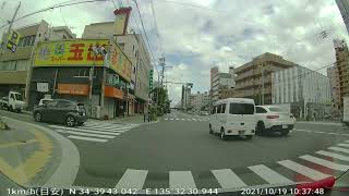 大阪府東大阪市岸田堂～タイムズ鶴橋卸売市場前～大阪市生野区鶴橋　2021.10.19