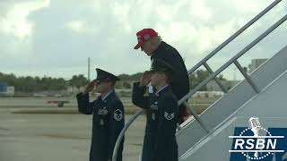 WATCH: President Trump Lands in Miami, FL on Air Force One