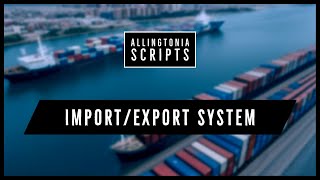 [ESX] [OX] Fivem Import/Export System with real-time Auctions | Showcase | Allingtonia Scripts