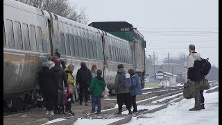 RAILREEL Cold Captures VIA CN Woodstock Ontario Jan 11 2025