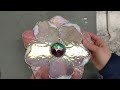 how to attaching lead hobby came to a stained glass suncatcher