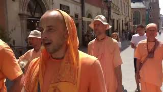 Харинама Санкиртана в Кракове, Польша 30.06.2022 / Harinama Sankirtana in Krakow, Poland 30.06.2022