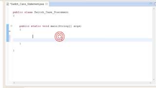 Java Programming Tutorial-21- Switch Case Statement Program